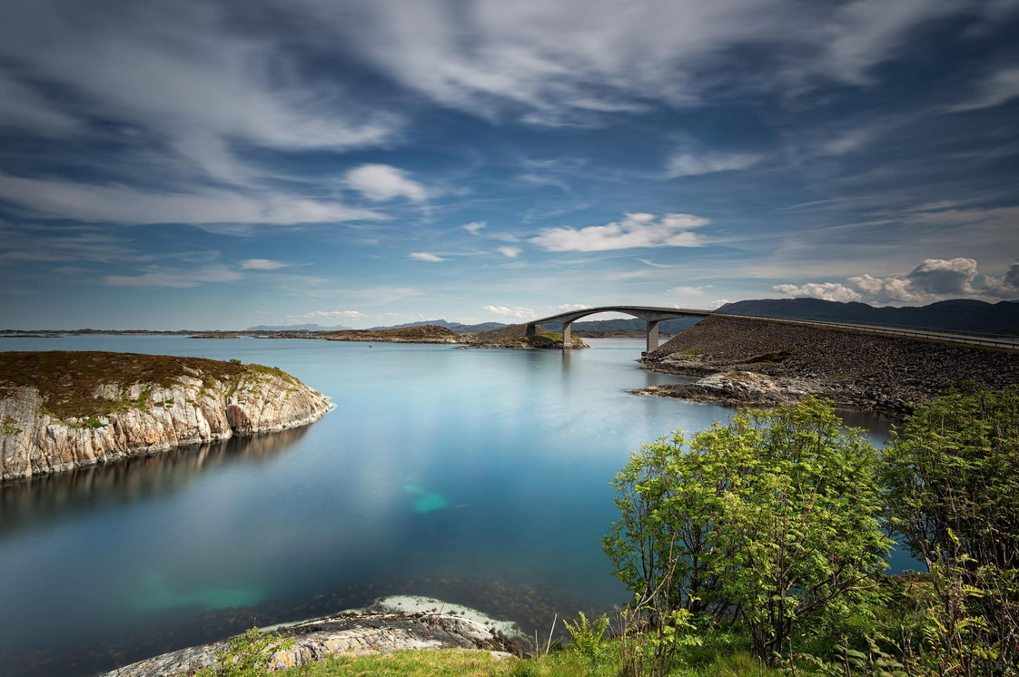 Atlantic road in Norway. - The photo, Road, Longpost