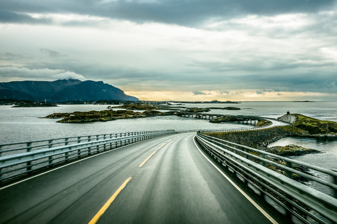 Atlantic road in Norway. - The photo, Road, Longpost