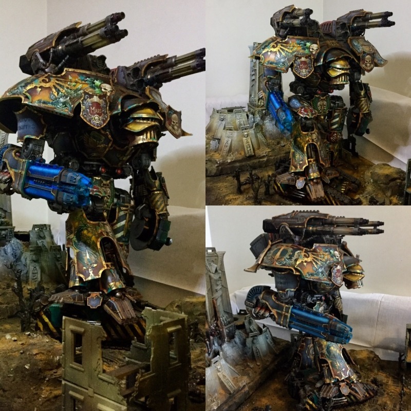 Titan Warlord - Warhammer 40k, Wh miniatures, Titanium, Painting, Longpost