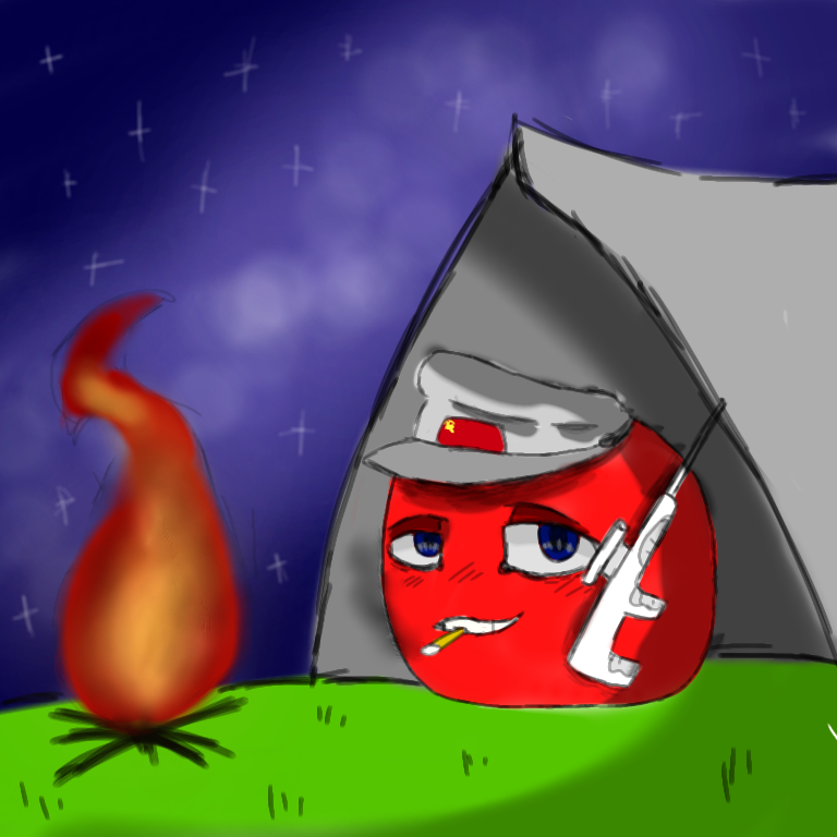 Ок тогда вот Неканон СССР - Моё, СССР, Countryballs, Countryballs неканоничный, Неканон