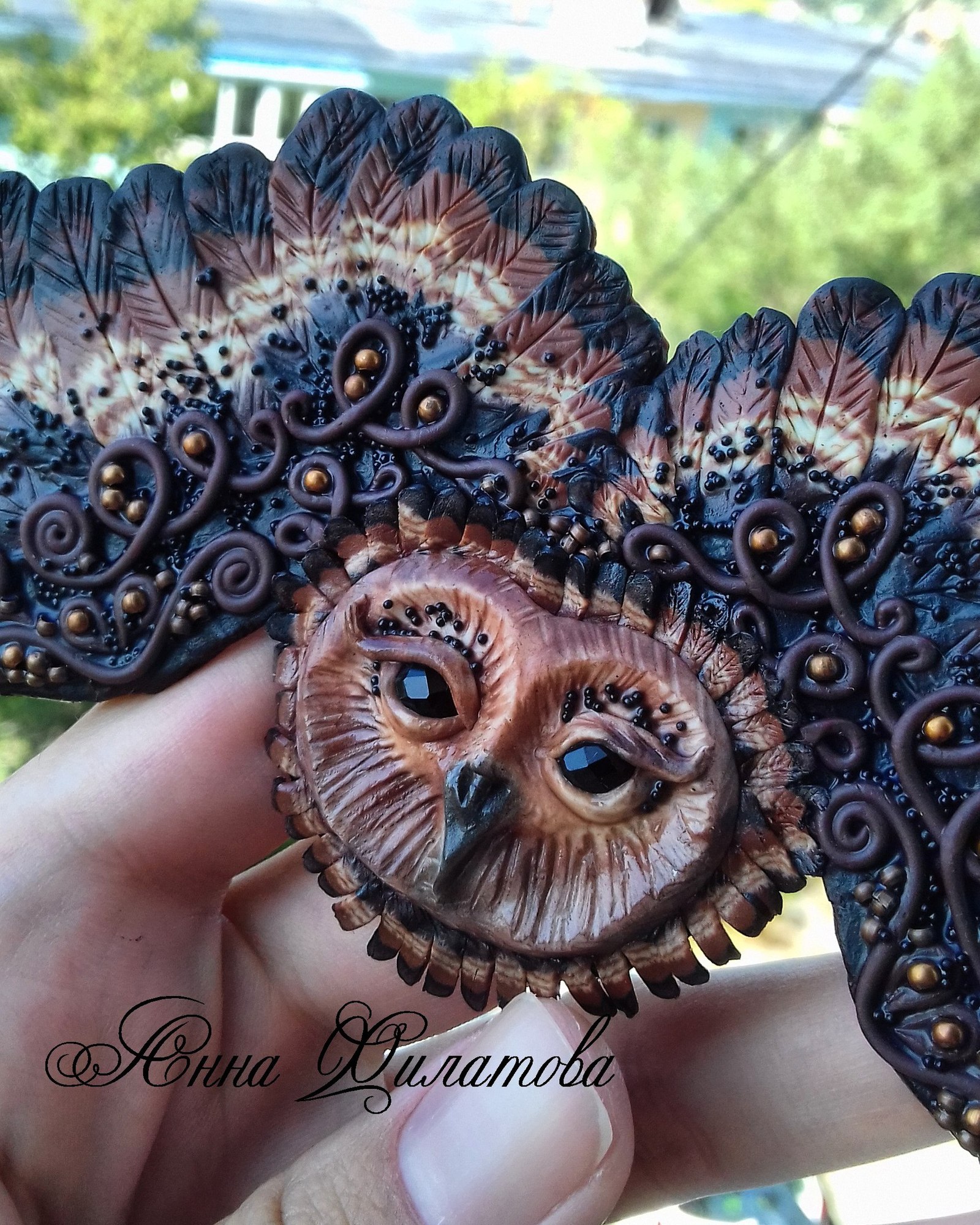 Polymer clay owl - Polymer clay, Owl, Longpost