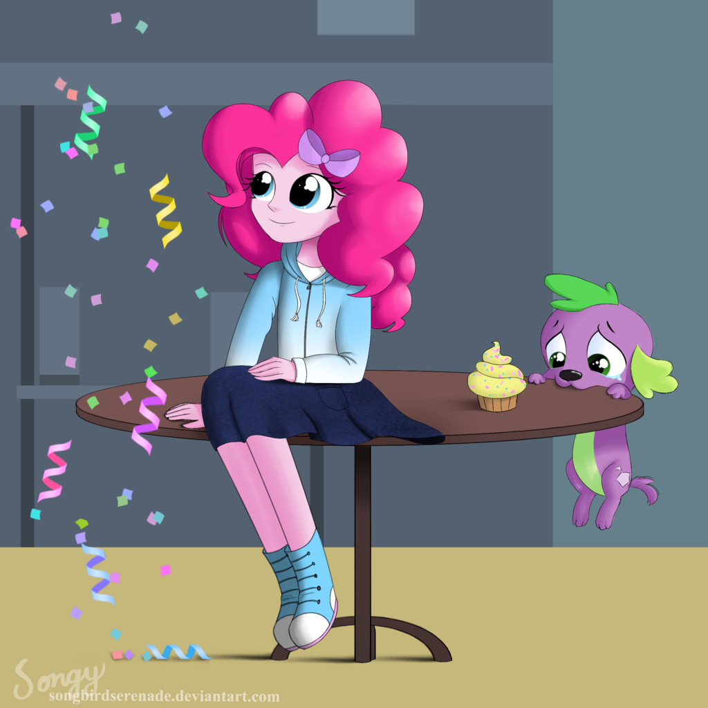 Confetti - My Little Pony, Equestria Girls, Pinkie Pie, Spike