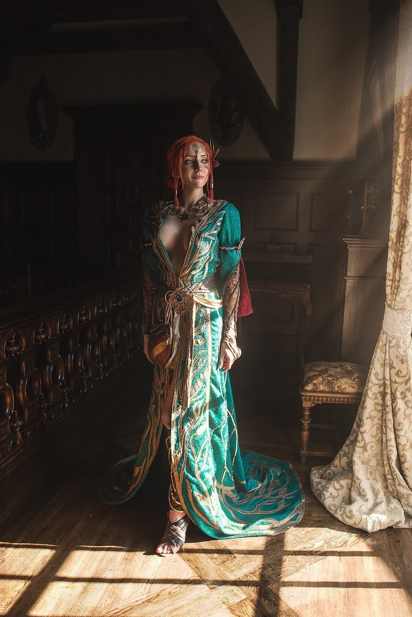 Cosplay Triss Merigold (The Witcher 3) - Longpost, Triss Merigold, , Witcher, The Witcher 3: Wild Hunt, Cosplay, NSFW