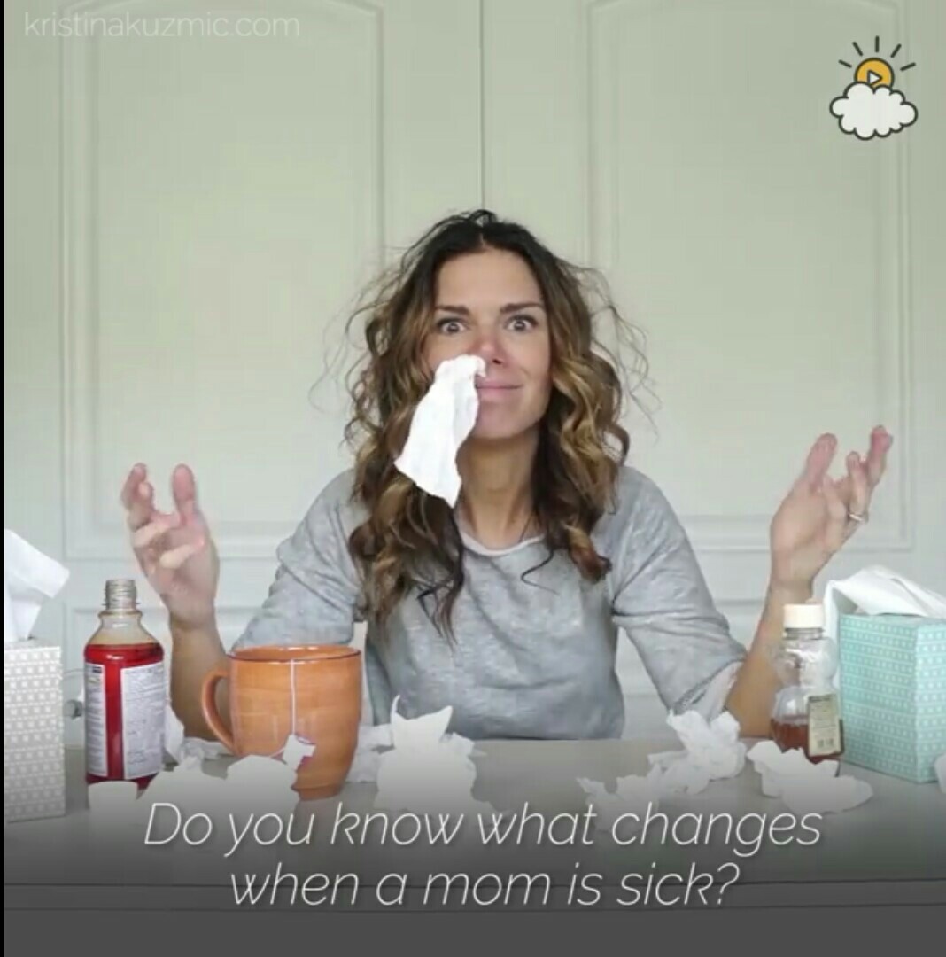 What changes when mom gets sick? Nothing. - Translation, Picture with text, Mum, Cold, Parents and children, Humor, Longpost