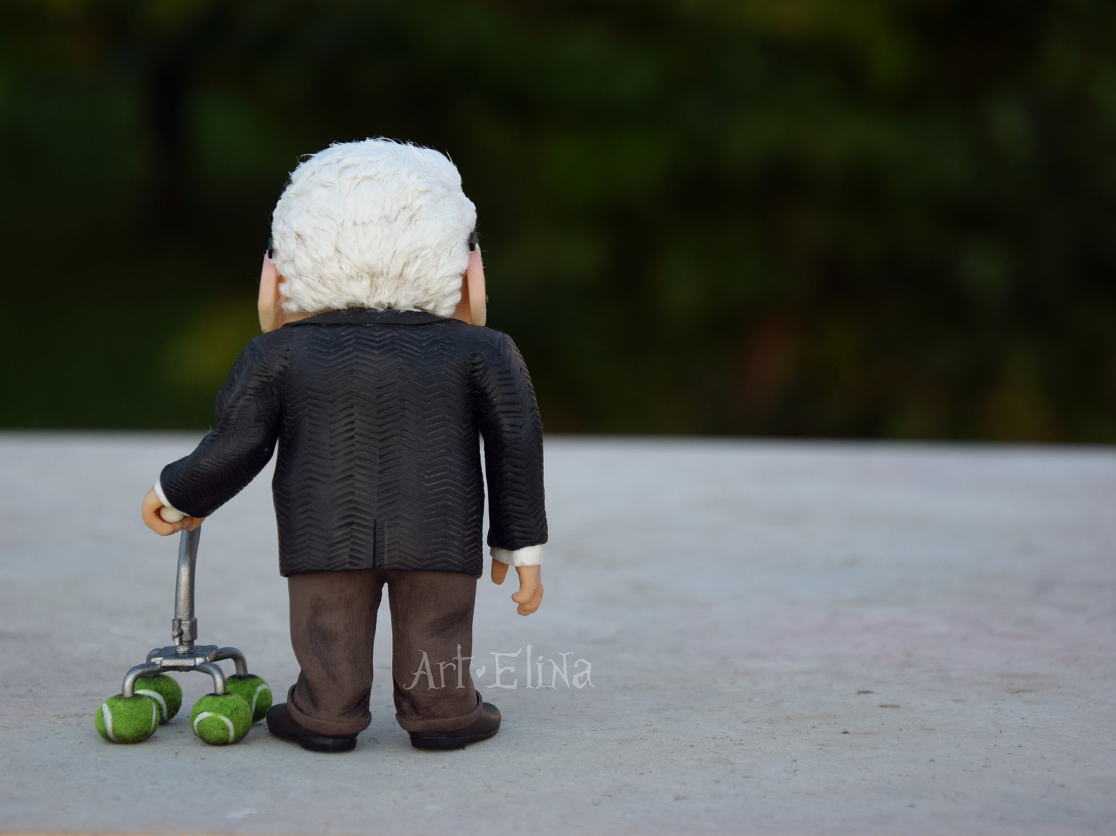 Carl Fredricksen from polymer clay, cartoon character Up - My, Polymer clay, Figurines, Carl Fredriksen, Longpost