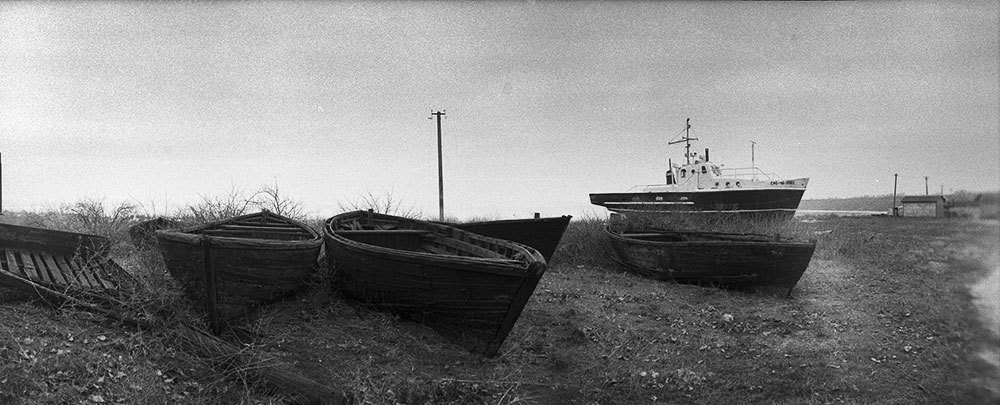 Film panoramas - My, camera roll, Black and White Film, , Панорама, Horizon, KMZ, Panoramic shooting
