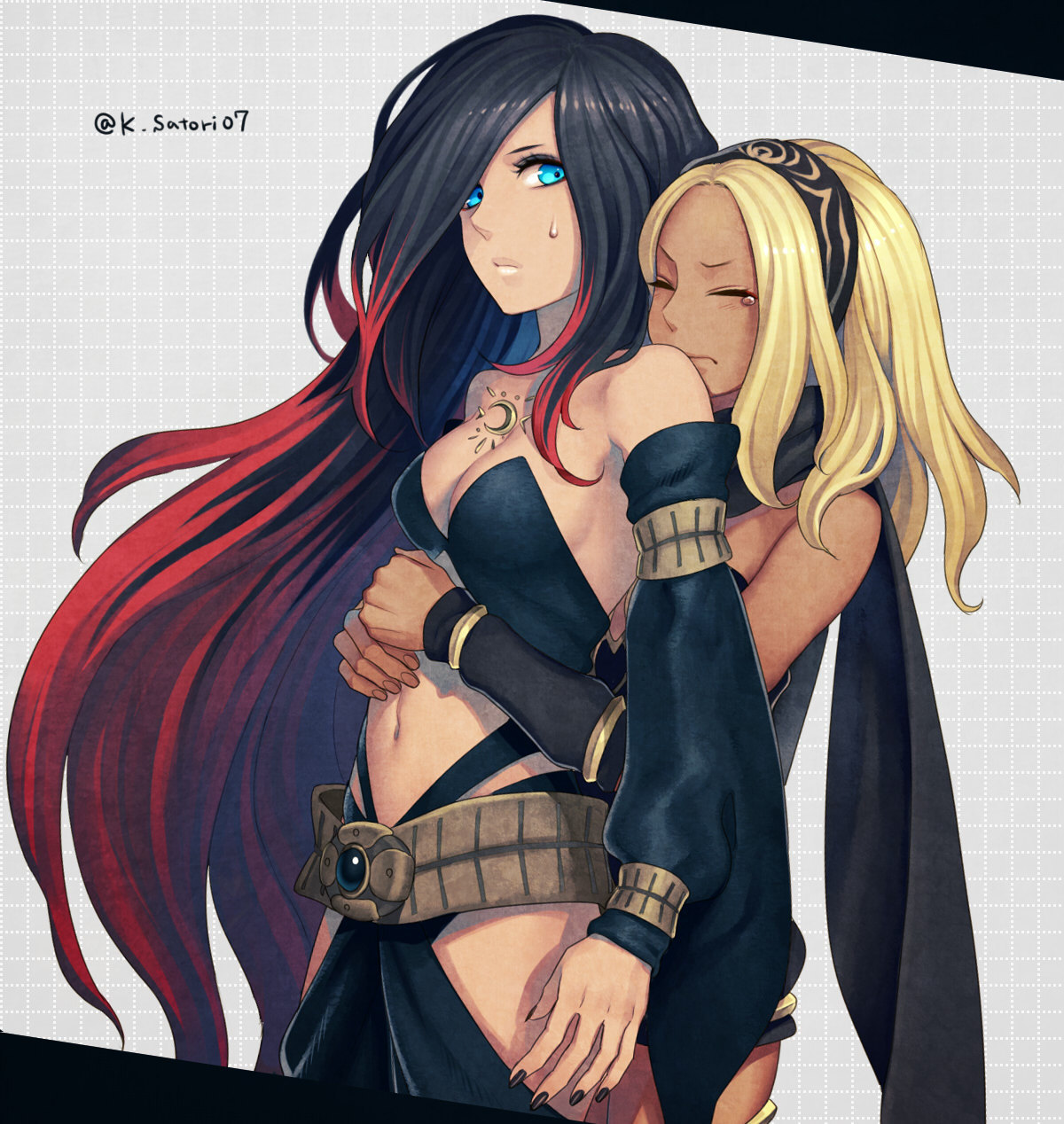 I won't let go! (With) - Gravity Rush, Gravity Rush 2, Crow, Anime, Games, Art, Anime art, Kat Gravity Rush