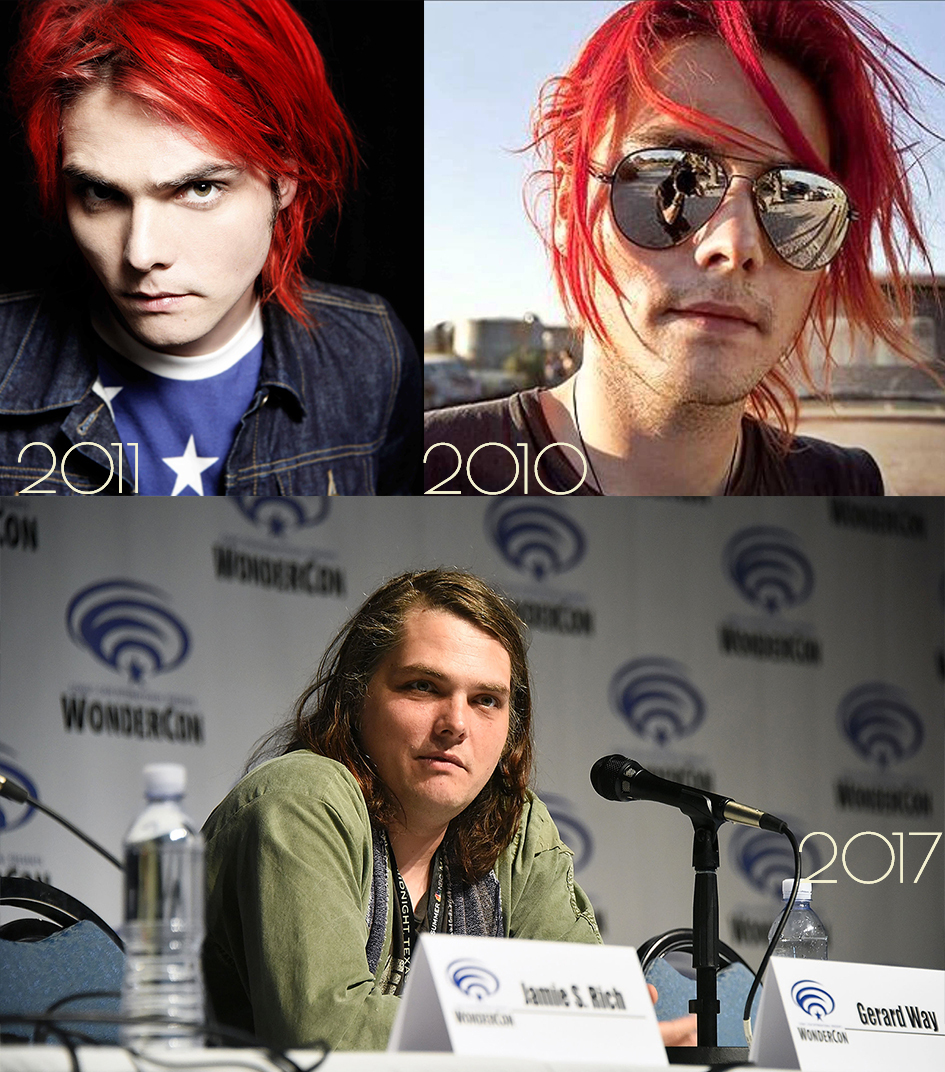 Transformation in 6 years - My chemical romance, Mcr, , WTF, Why?, Comics, Gerard Way