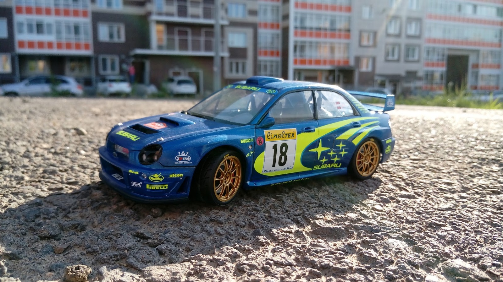 Subaru Impreza WRC 2001 1/24 by Tamiya - Longpost, Subaru impreza, Prefabricated model, Car modeling, Tamiya, My