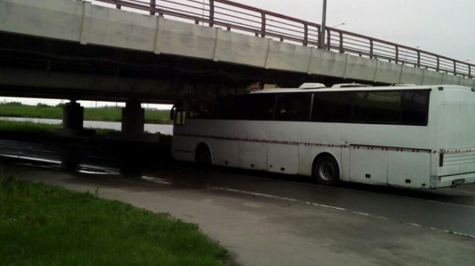 Lensovet bridge in Shushary - Road accident, Bridge, Shushary, Longpost