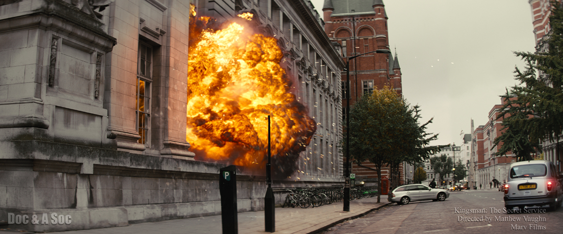 The special effects of the film Kingsman: The Secret Service - Movies, Kingsman: The Secret Service, Special effects, , Taron Edgerton, Colin Firth, Before and after VFX, Longpost