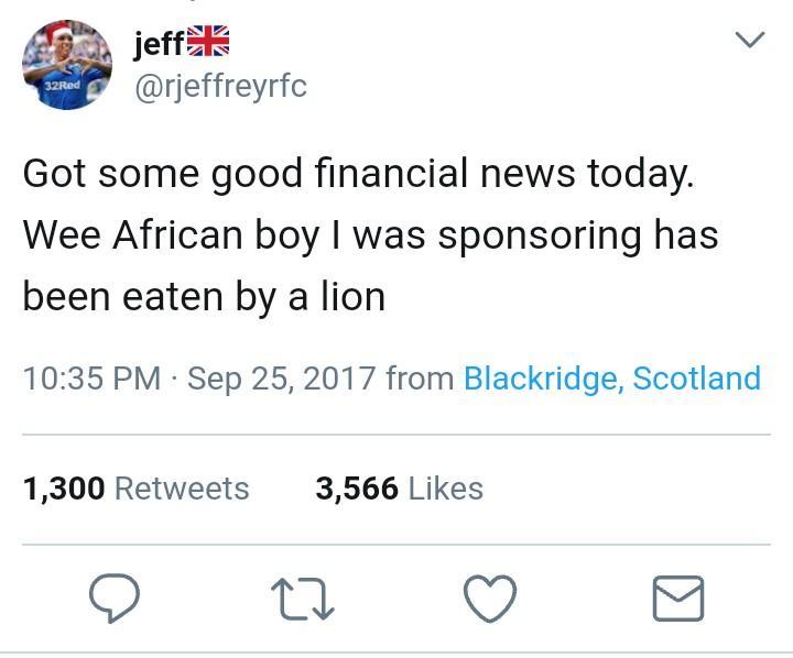 A moment of Scottish racism - Africa, Scotland, Greed, Racism
