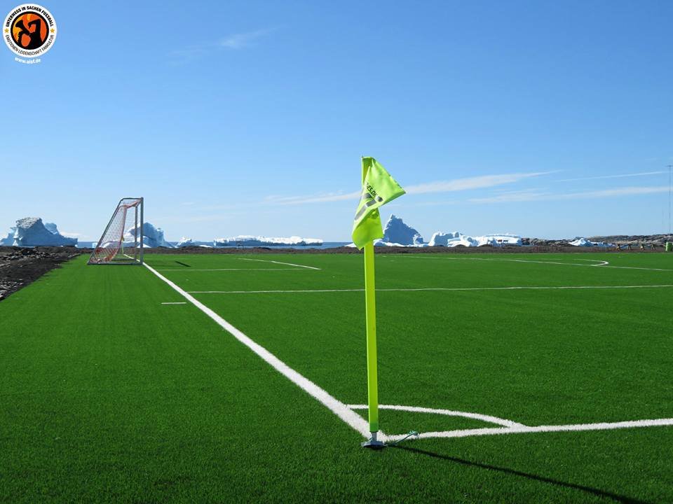 Football field in Greenland. - Humor, Joke, Rzhaka, Longpost