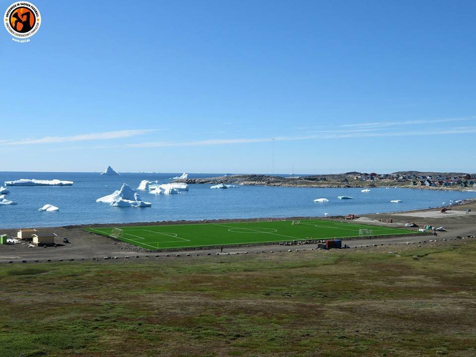 Football field in Greenland. - Humor, Joke, Rzhaka, Longpost