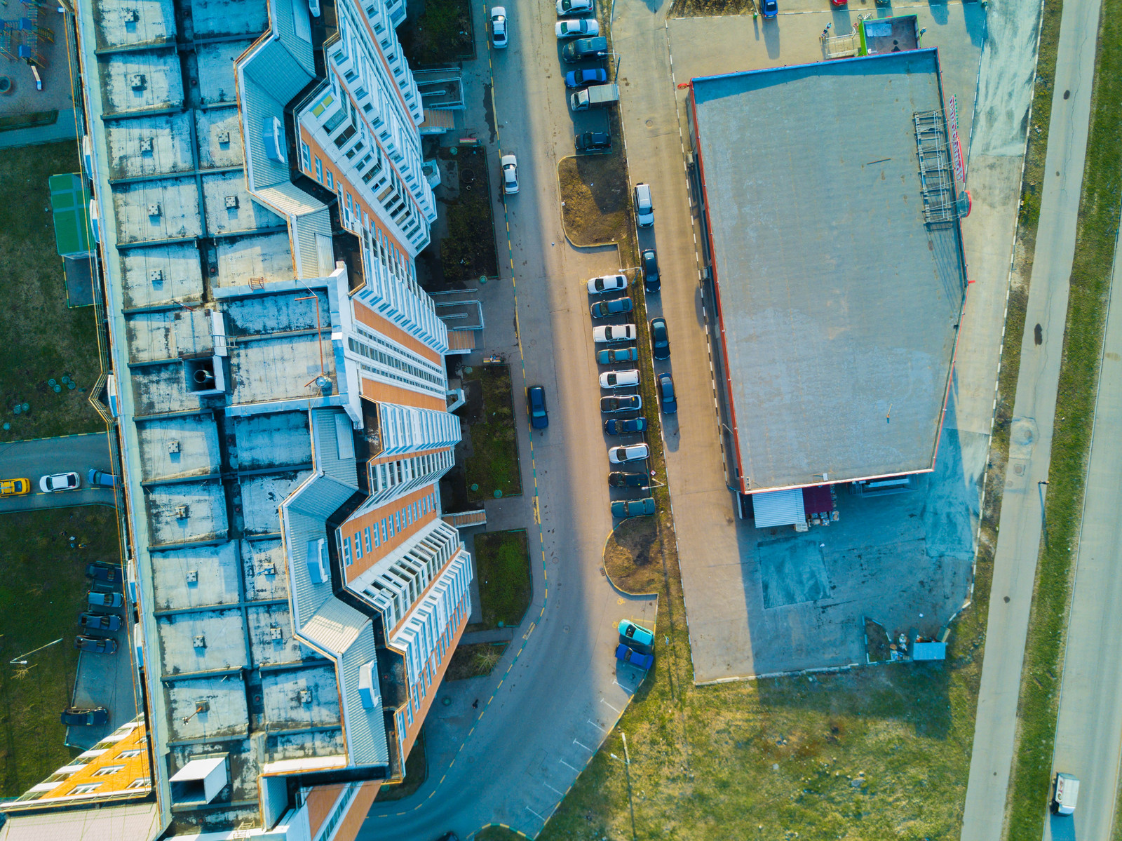 Moscow, Shcherbinka, Top view - My, Quadcopter, , Aerial photography