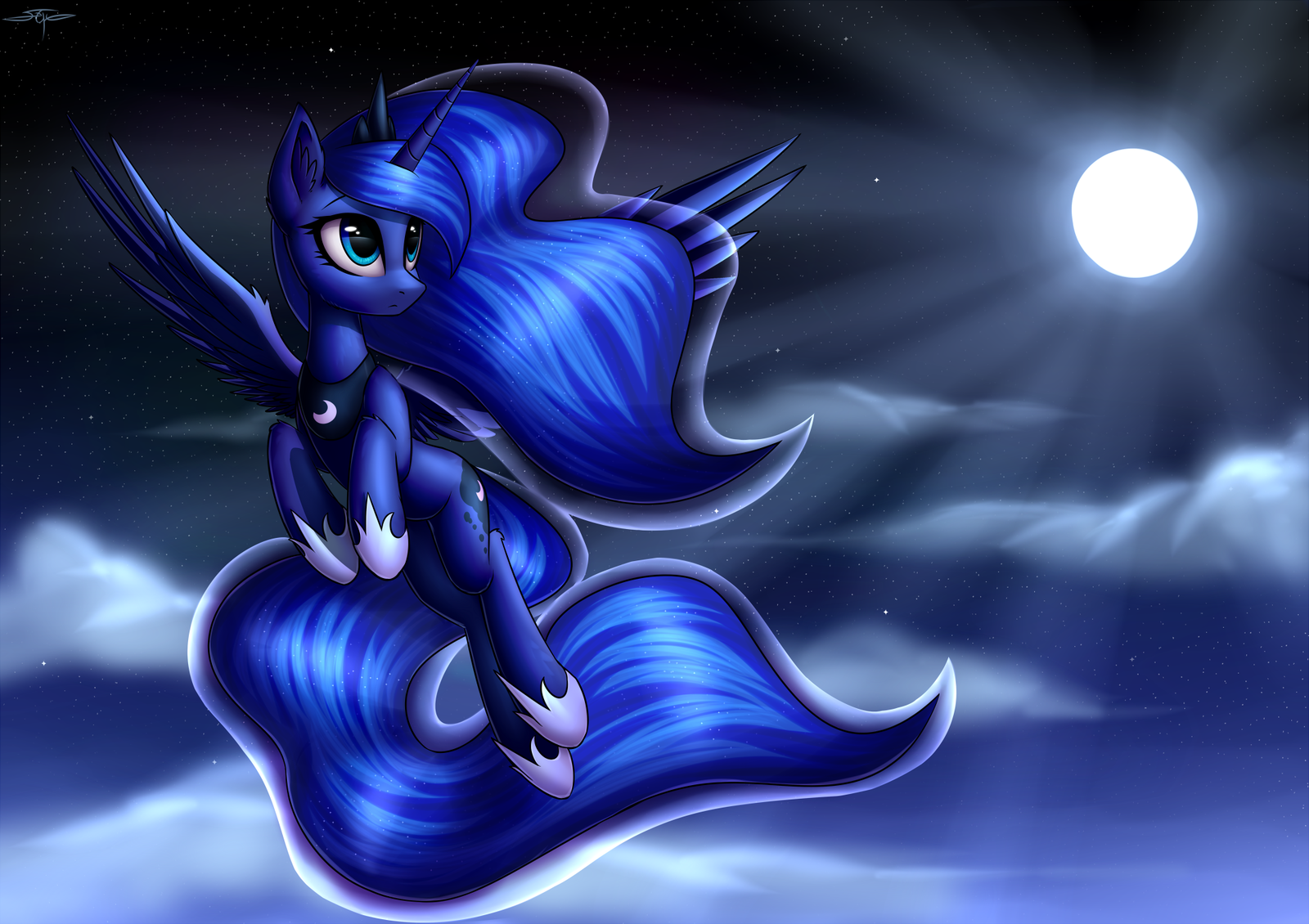 Princess Luna by Setharu - My little pony, Princess luna, Setharu