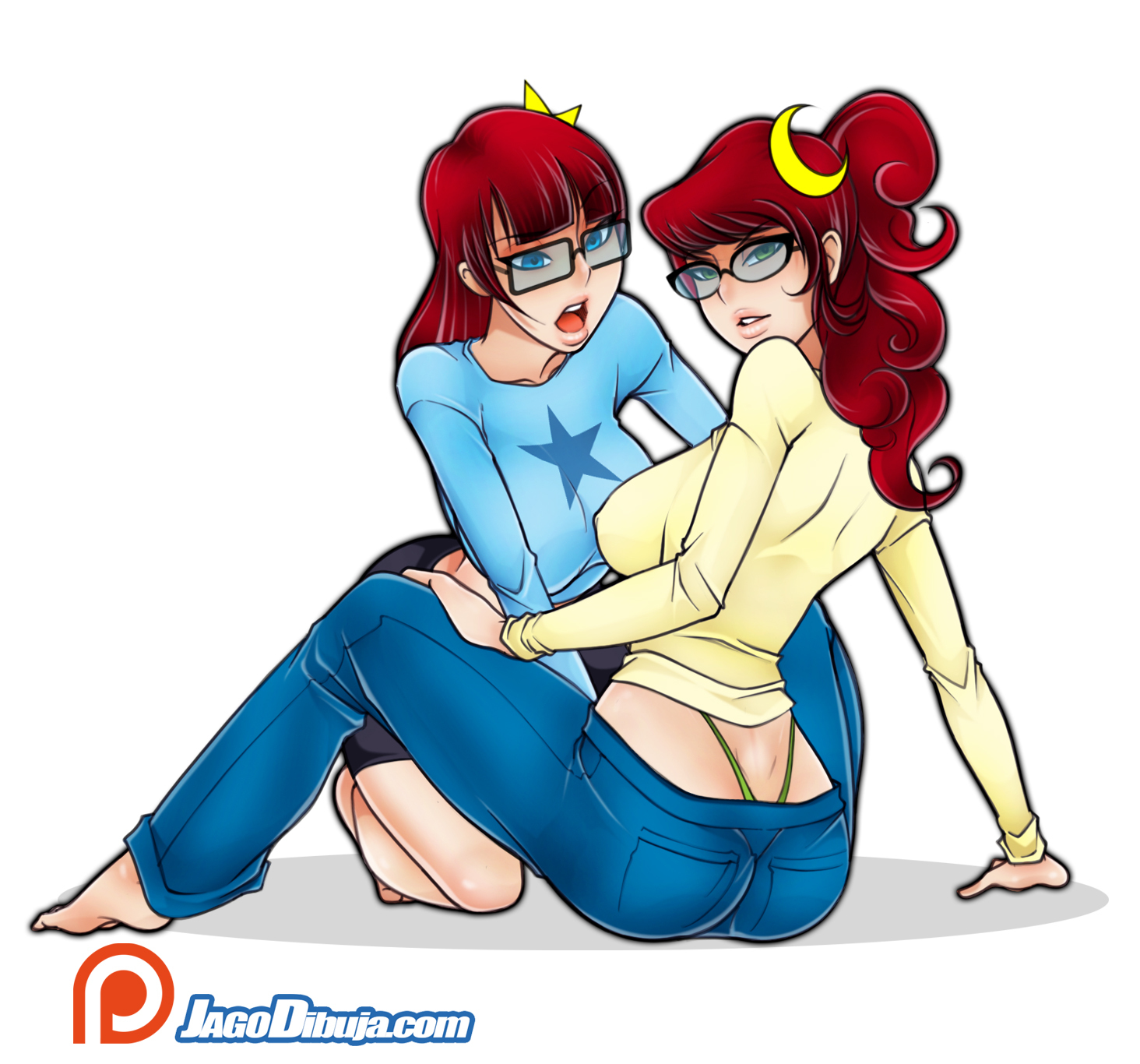 Test Sisters (Johnny Test) - Jago, Art, Girls, 