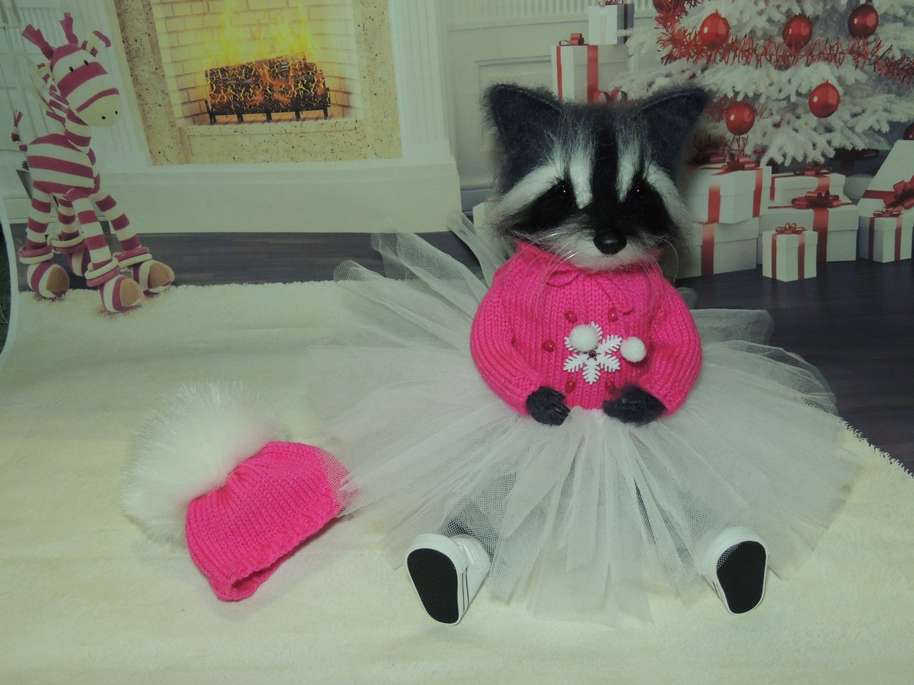 When you love raccoons...and knitting. - My, Raccoon, Needlework, Knitting, Longpost