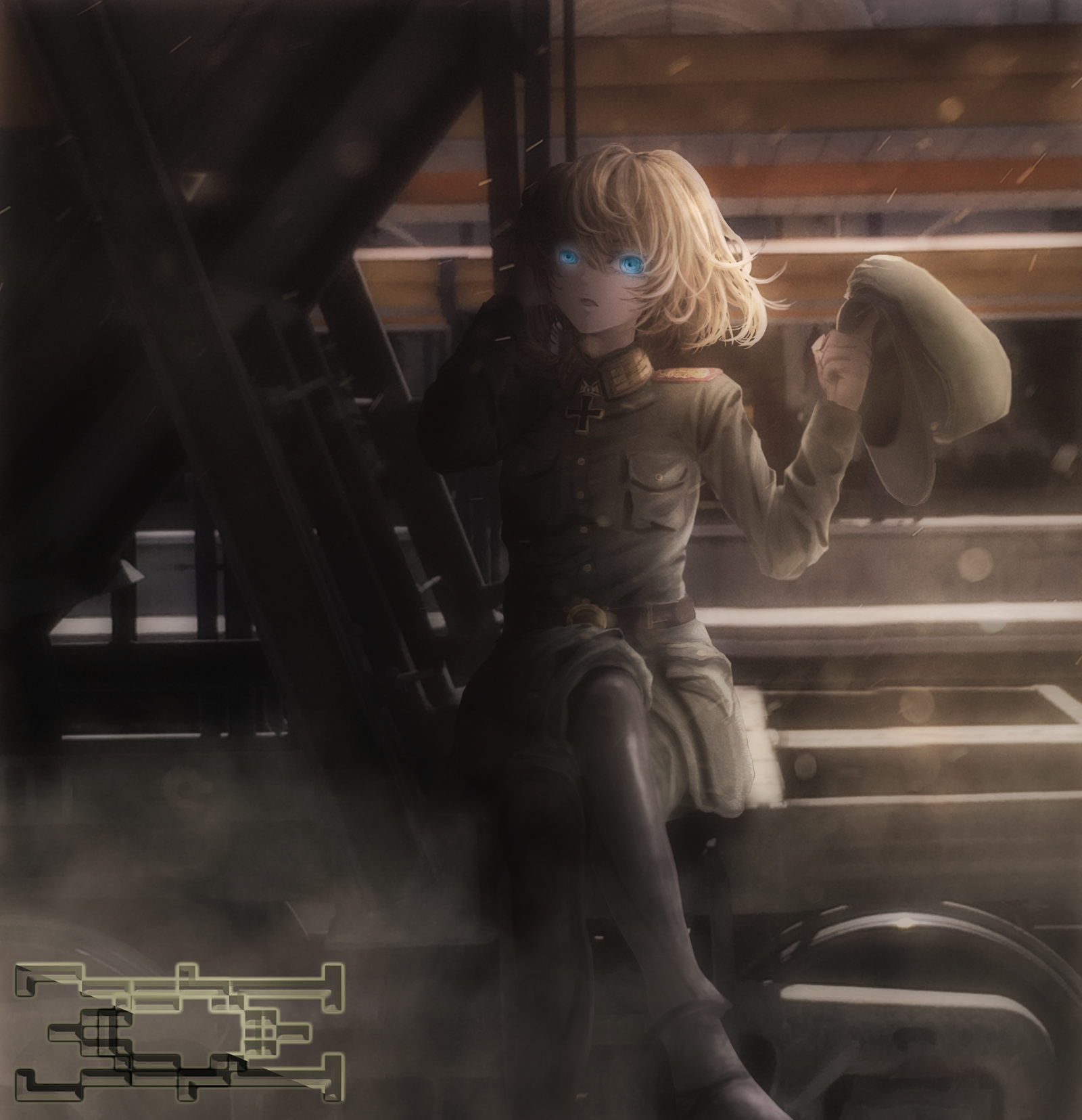 Tanya Degurechaff - Моё, Worksofmelchor, Anime Art, Anime Original, Аниме, Youjo Senki, Tanya Degurechaff, 2D on 3D