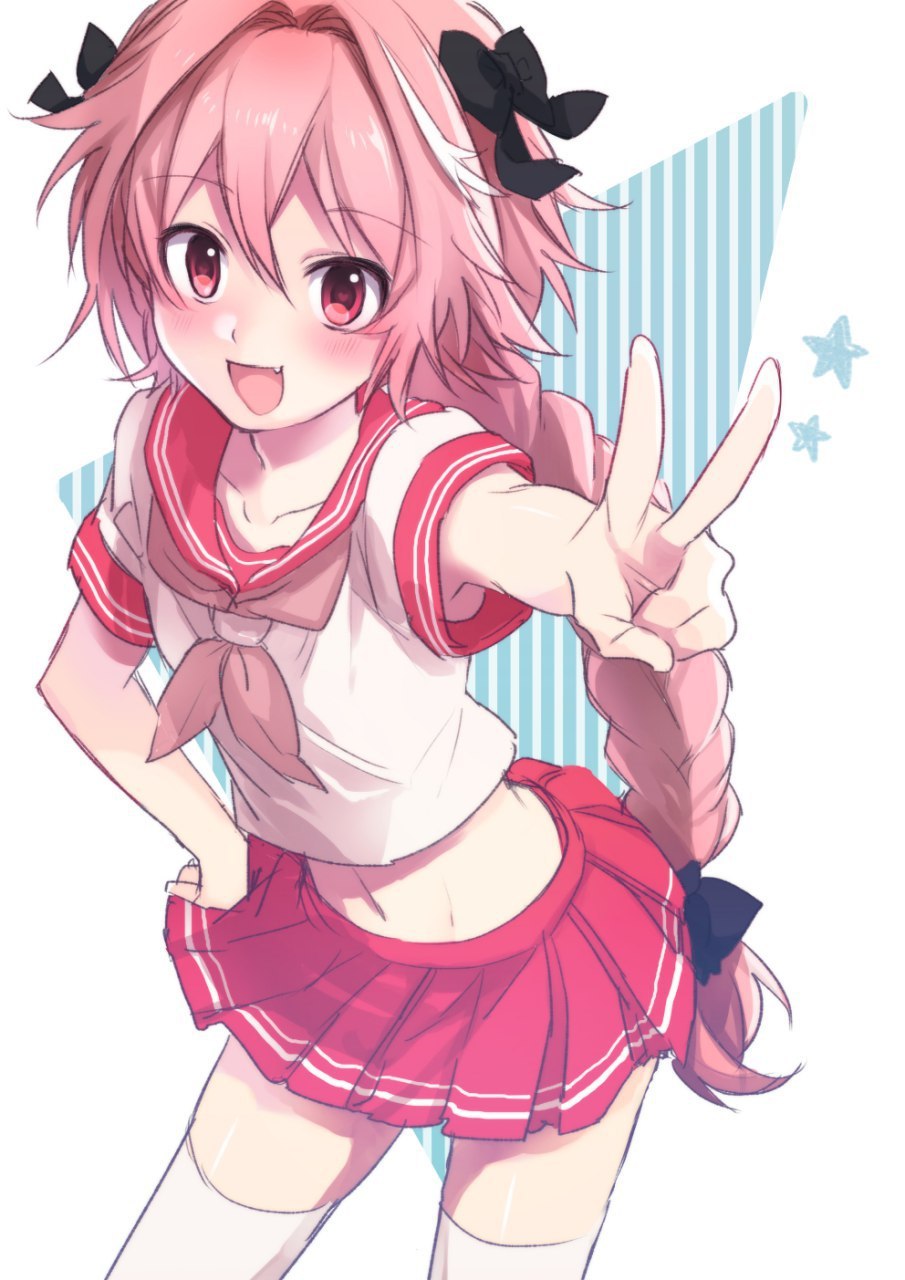 Astolfo - NSFW, Astolfo, Anime art, Trick, Longpost, Fate apocrypha, Anime