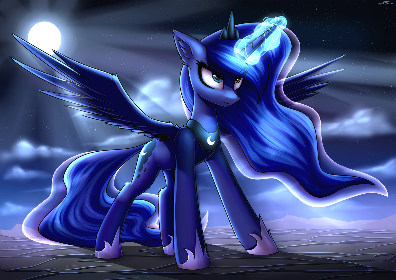 Princess Luna by Setharu - My little pony, Princess luna, Setharu