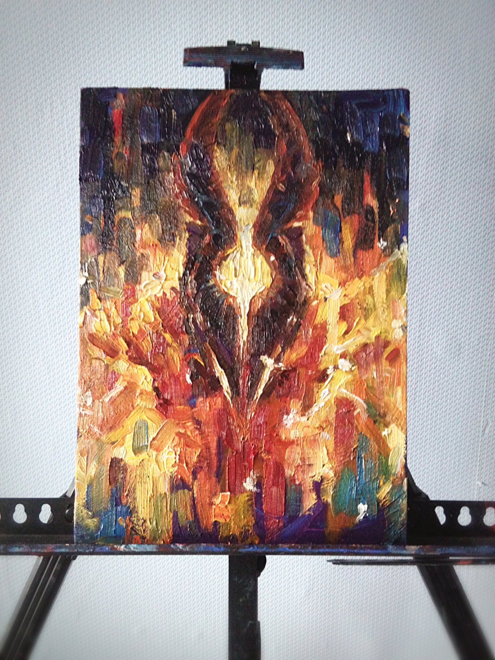 Phoenix from DOTA2 in a quick way. - My, Art, Dota 2 Art, Dota 2, Phoenix, Painting, Games, Rna1ssnc, Longpost