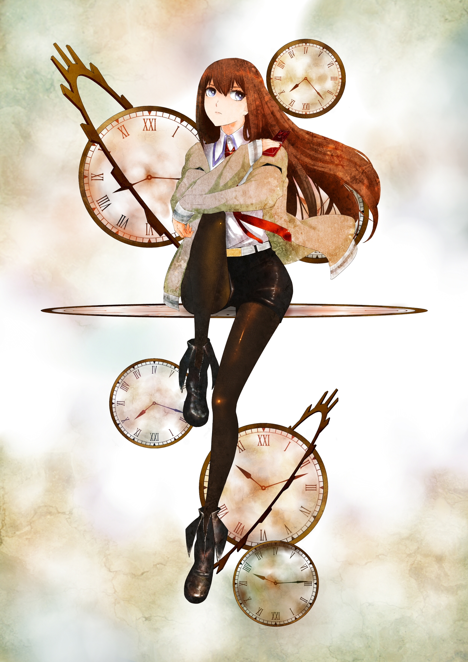 Kurisu Makise - Аниме, Визуальная новелла, Anime Art, Steins Gate, Kurisu Makise