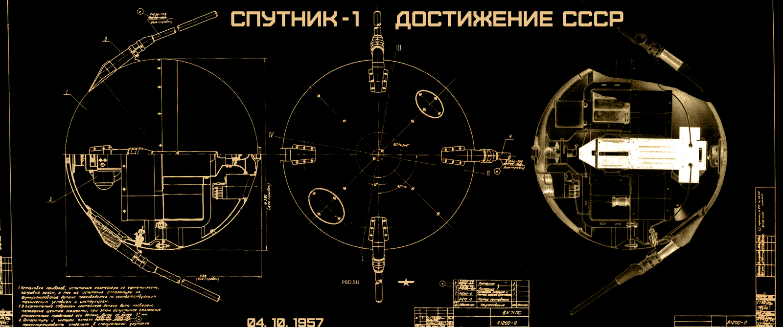 Первый искусственный спутник Земли | Пикабу