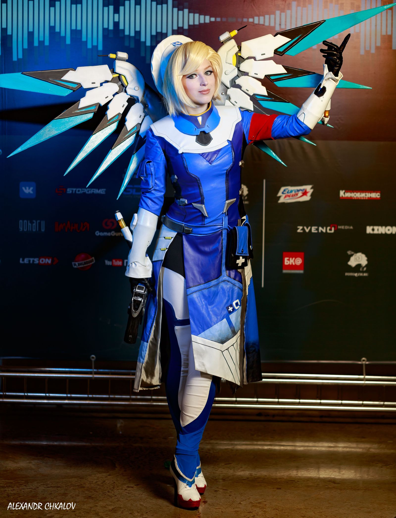 Photo cosplay part 1: Overwatch at Comic-Con Russia - My, Overwatch, Comic-con, Cosplay, Igromir, Mercy, Tracer, Longpost