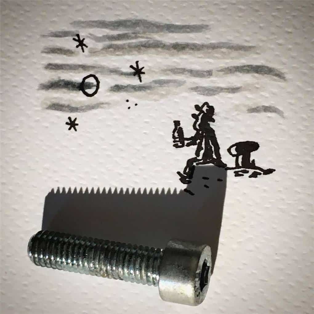 15 witty images created with shadow that will amuse your imagination - Shadow, Drawing, Images, Longpost