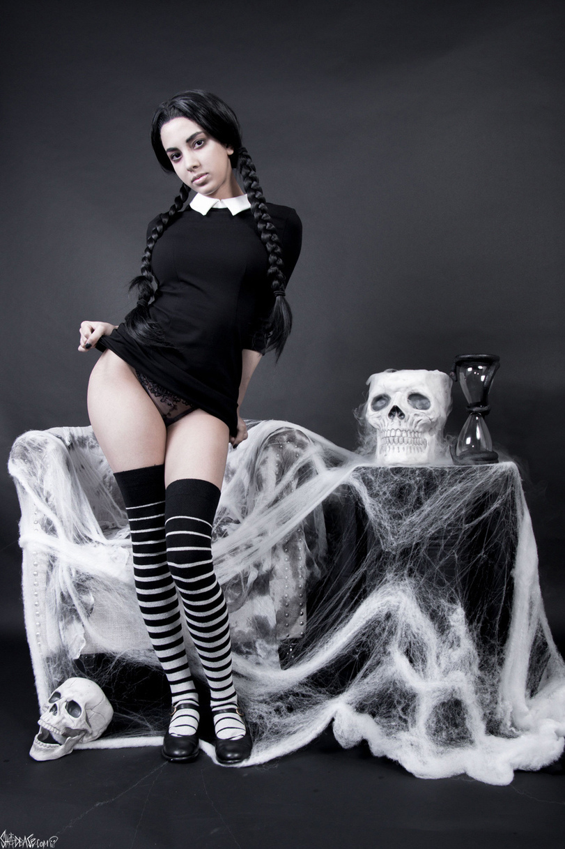 Cosplay Wednesday Addams (The Addams Family) - NSFW, Косплей, Семейка Аддамс, Wednesday Addams, Уэнздей Аддамс, Клубничка, Эротика, Длиннопост