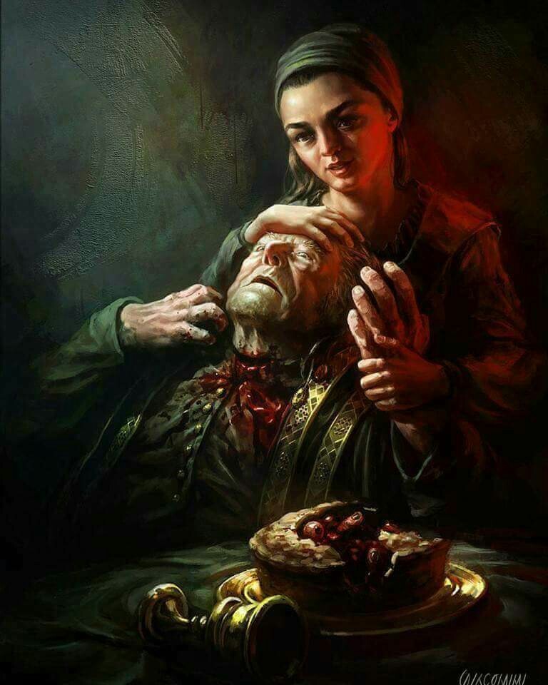 Arya stark - Game of Thrones, Arya stark, Walder Frey, Art, Longpost