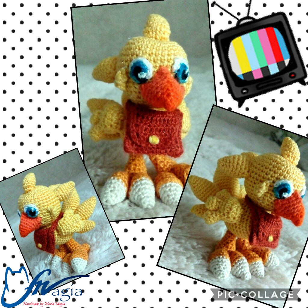 History of one order... - My, Amigurumi, Needlemen, With your own hands, Author's toy, Crochet, Chocobo, , Longpost