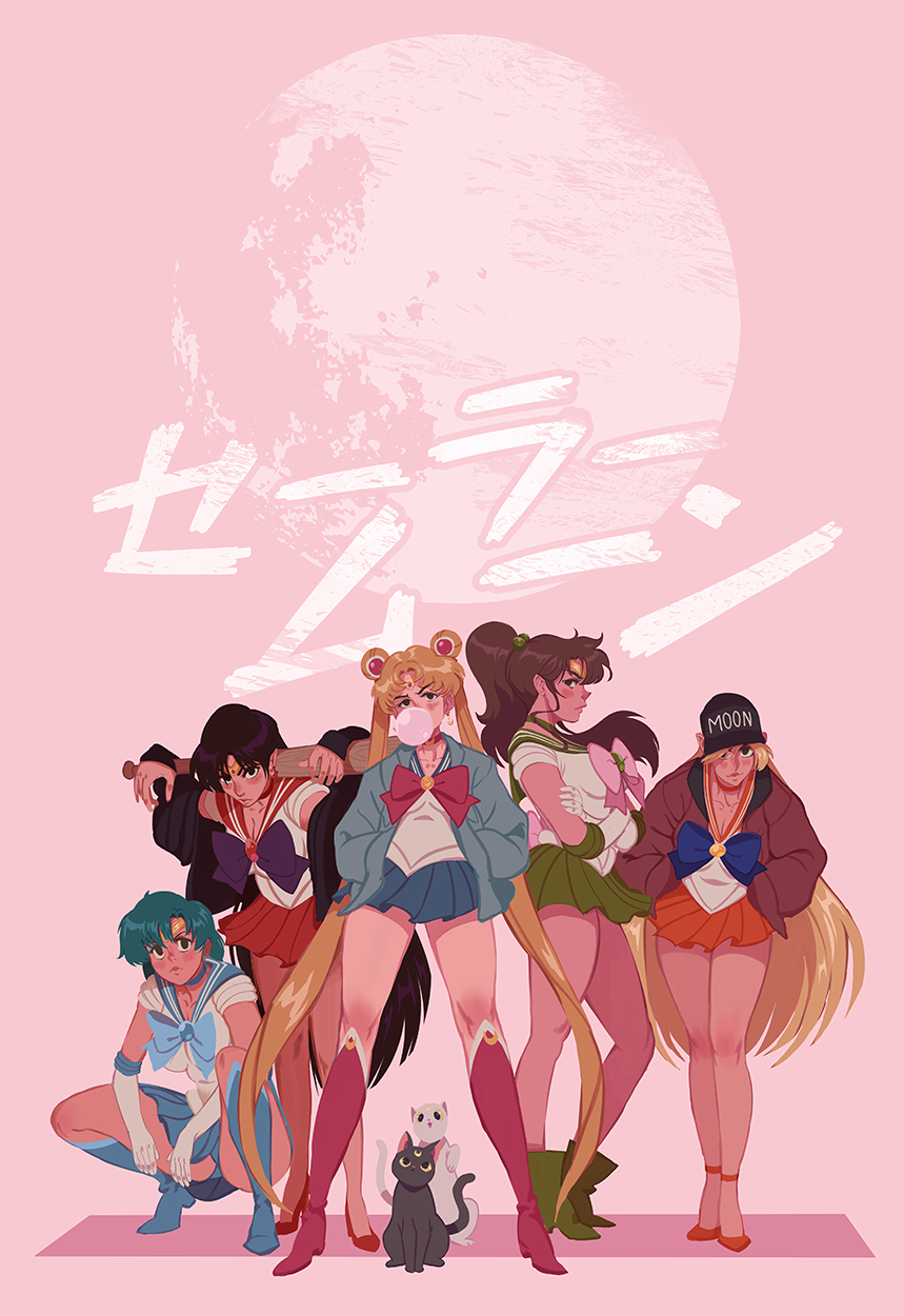 Sailor Moon - Gop Edition - Anime art, Anime, Sailor Moon, Tsukino Usagi, Aino Minako, Hino Rei, Mizuno Ami, Sailor Jupiter, Sailor Venus, Sailor Mars, Sailor Mercury