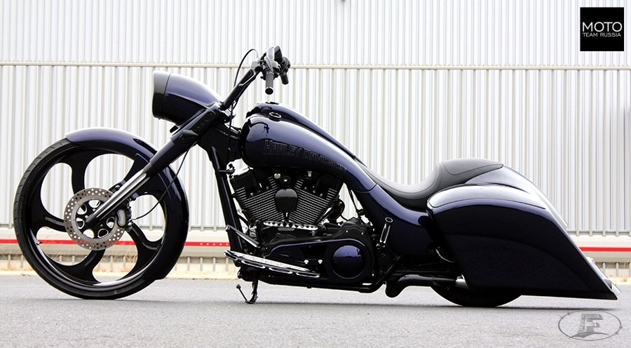 BLUE KING от Kodlin на базе HarleyDavidson Road King - Мото, Мотоциклы, Мотоциклист, Мотоспорт, Мотогонки, Мотопутешествие, Мотосезон, Длиннопост, Мотоциклисты