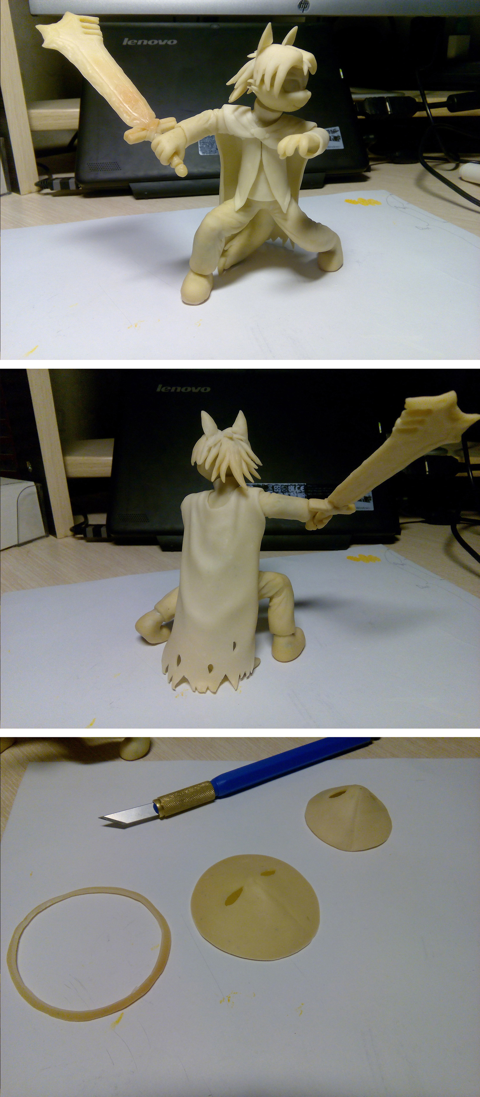 Geologists - My, With your own hands, Polymer clay, Dust: an Elysian tail, Dust, , Longpost, Video