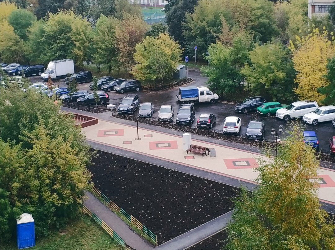 The beautification of the boulevard continued... - Moscow, Beautification, Boulevard