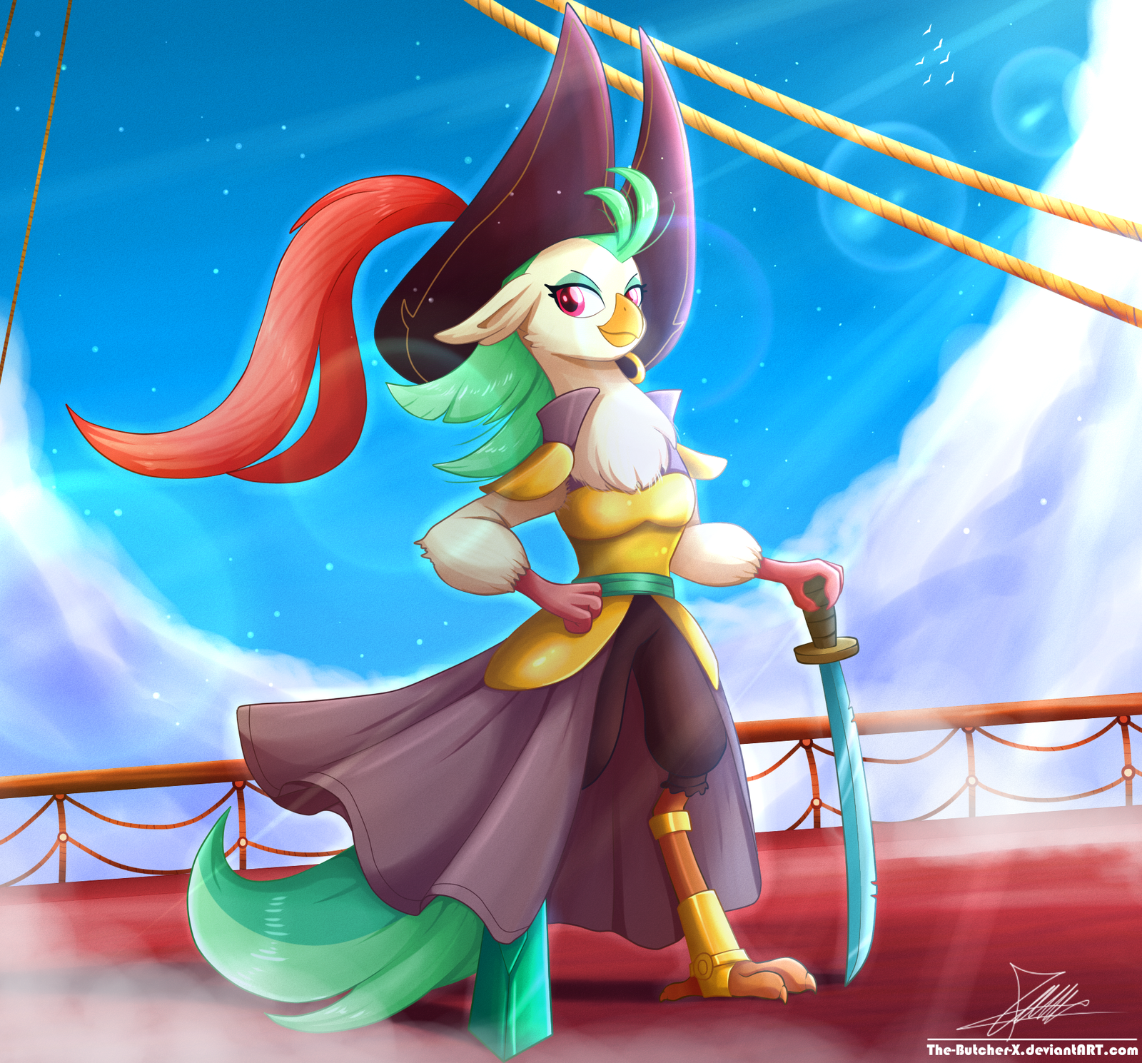 Captain Celaeno by The-Butcher-X - My Little Pony, My Little Pony: The Movie, Captain Celaeno