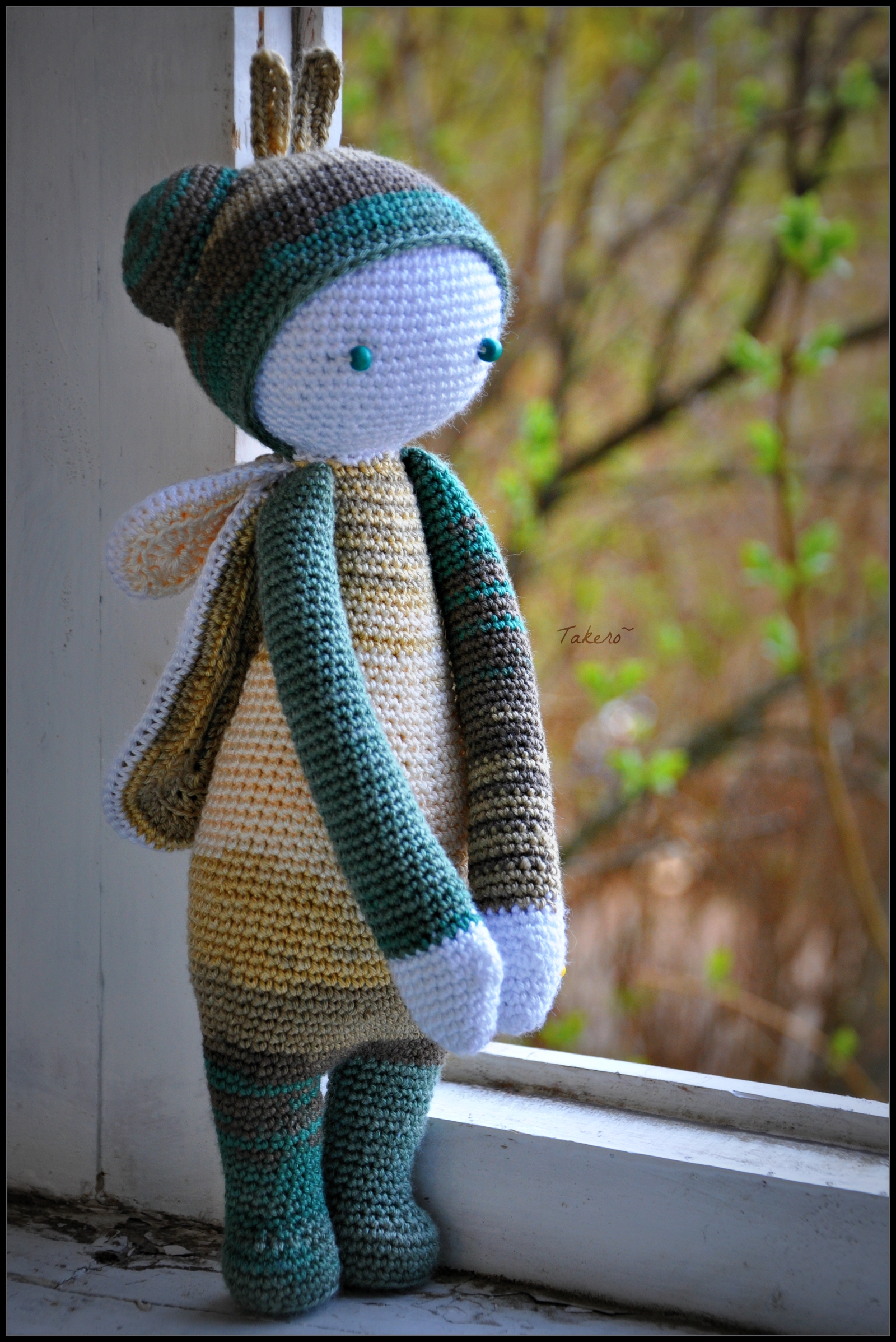 The story of Mushka Zoya (lalylala) - My, Crochet, Amigurumi, Knitting, Needlework, Needlework without process, Longpost, , Takero