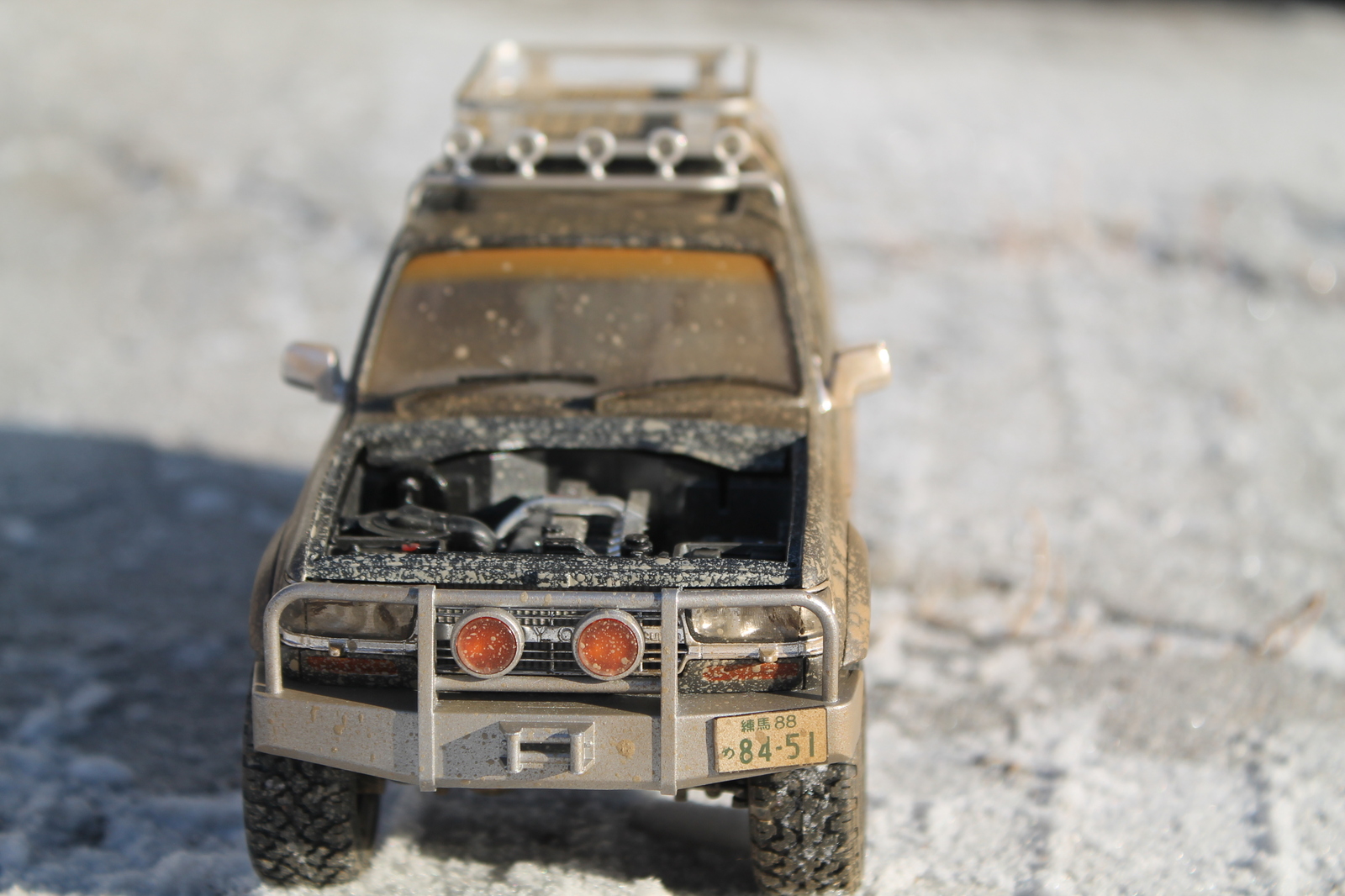 Land Cruiser 80 - My, Modeling, Rukozhop, Car modeling, Stand modeling, I share, , , Toyota, Longpost, 1:24