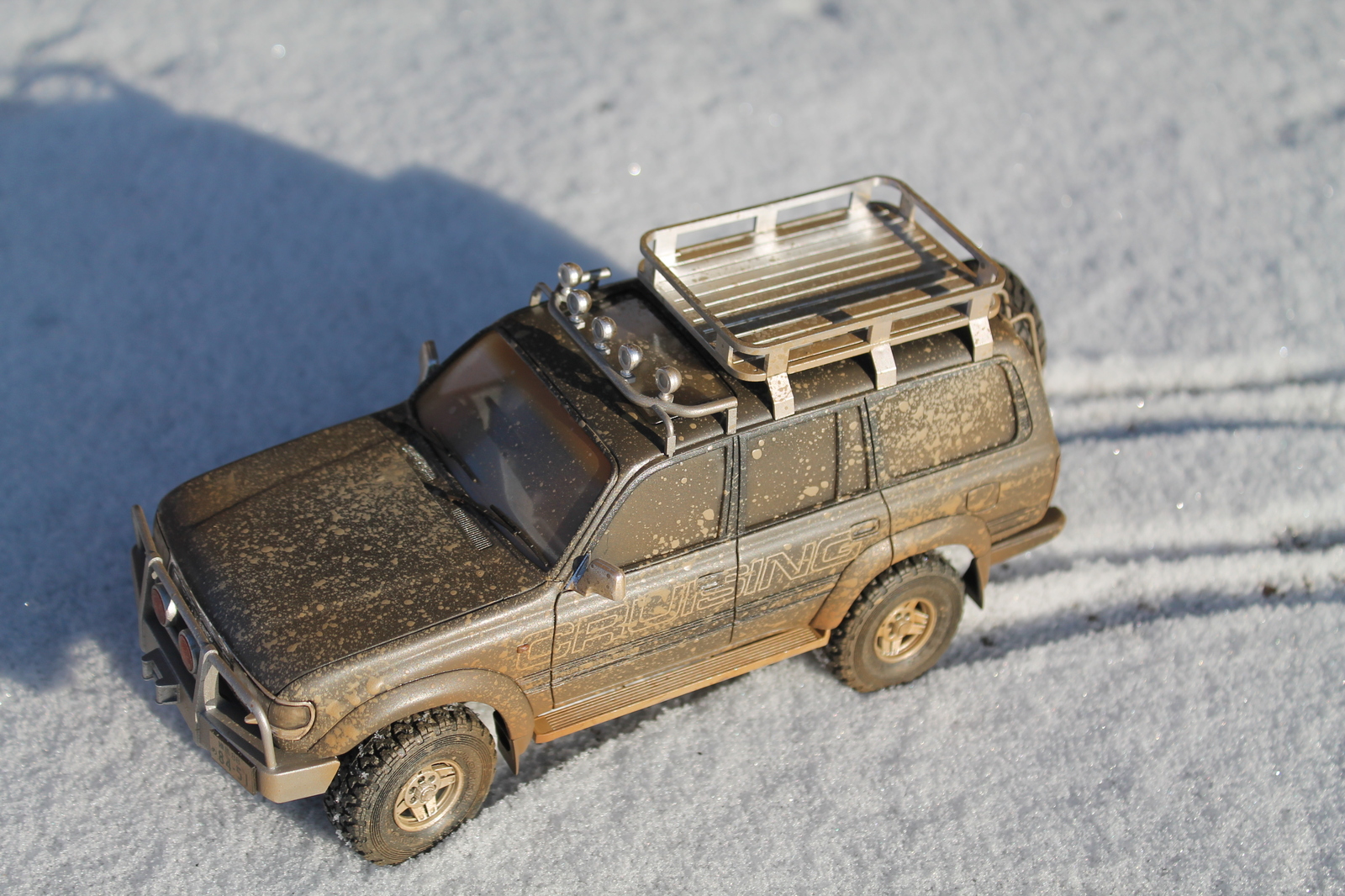 Land Cruiser 80 - My, Modeling, Rukozhop, Car modeling, Stand modeling, I share, , , Toyota, Longpost, 1:24