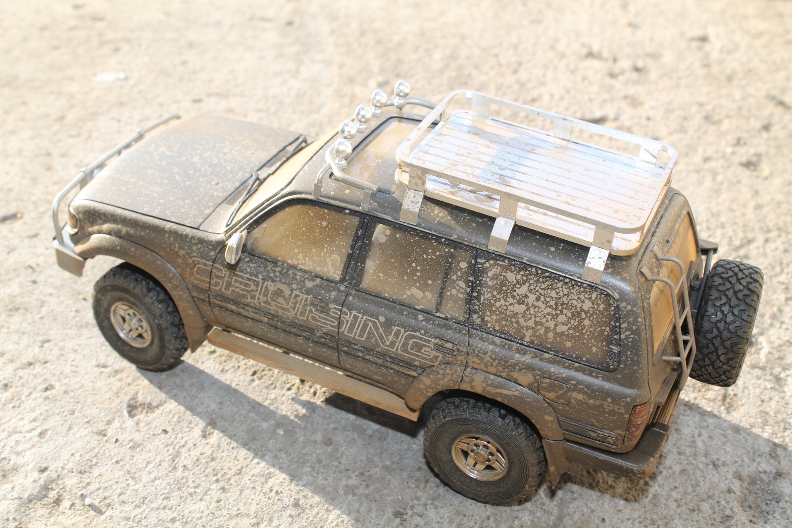 Land Cruiser 80 - My, Modeling, Rukozhop, Car modeling, Stand modeling, I share, , , Toyota, Longpost, 1:24