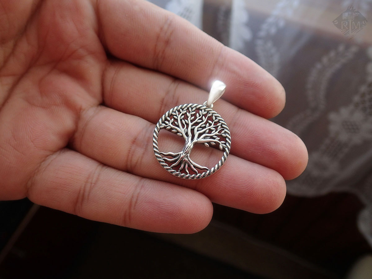 Yggdrasil in silver - My, Yggdrasil, Pendant, Amulet, Silver, Creation, Longpost, Needlework with process, 