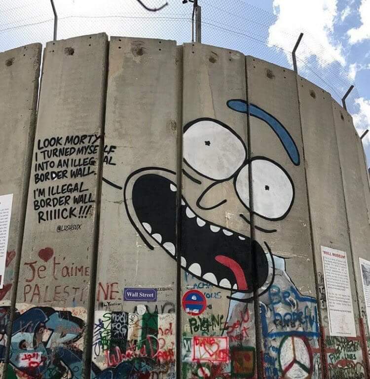 Somewhere in Palestine - Rick and Morty, Palestine