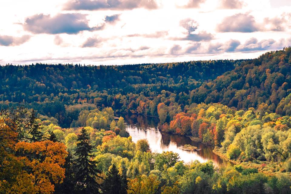 Autumn in the Baltic States - Sigulda - My, Sigulda, Latvia, Autumn, , Longpost