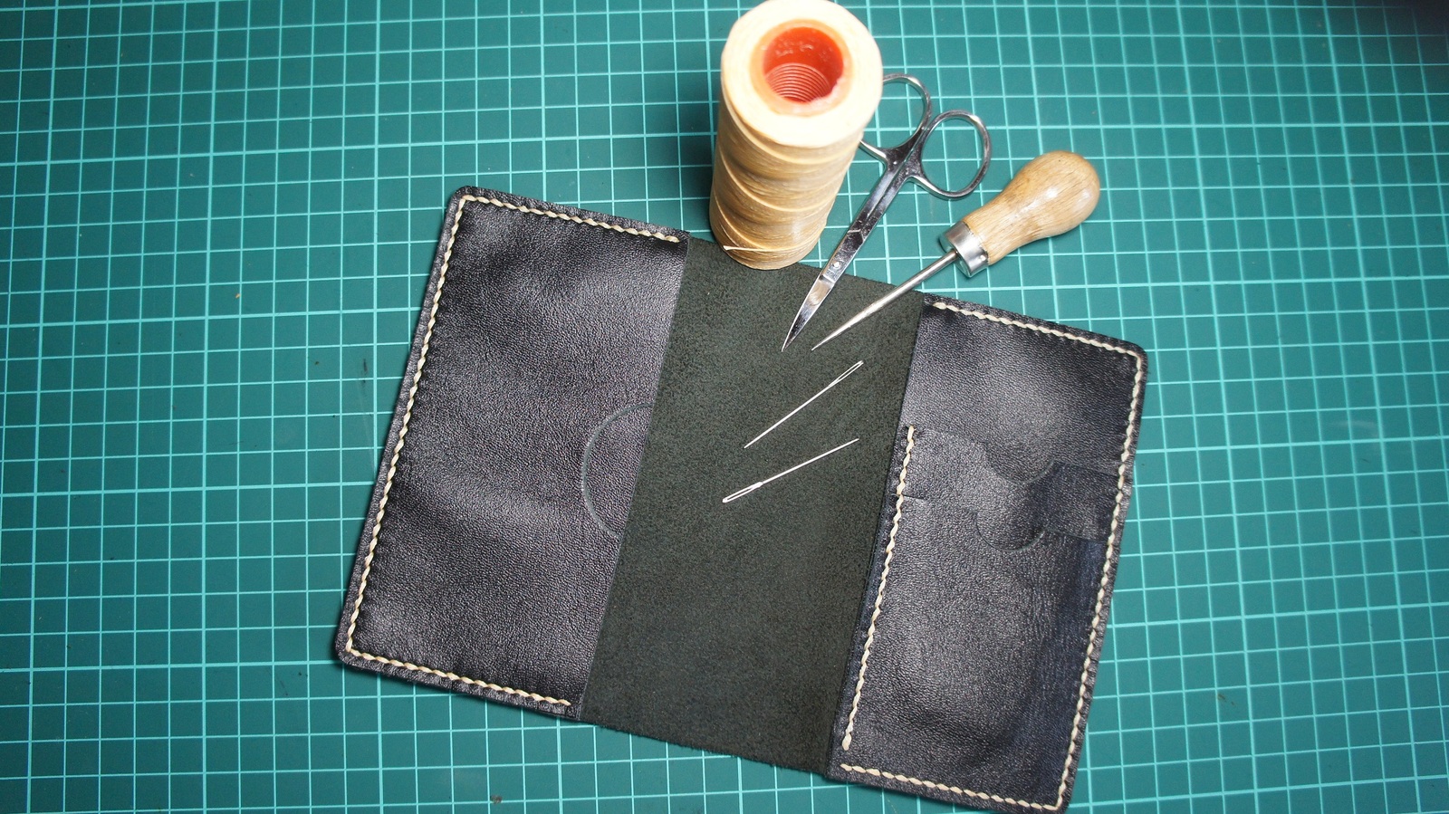 Skin work. Multifunctional cover. - My, My, Handmade, Leather, Longpost, Cover, Ilyamuromskiy, Needlework with process