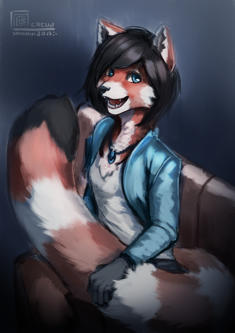 red panda - Furry, Anthro, Art, , Video, Furry red panda