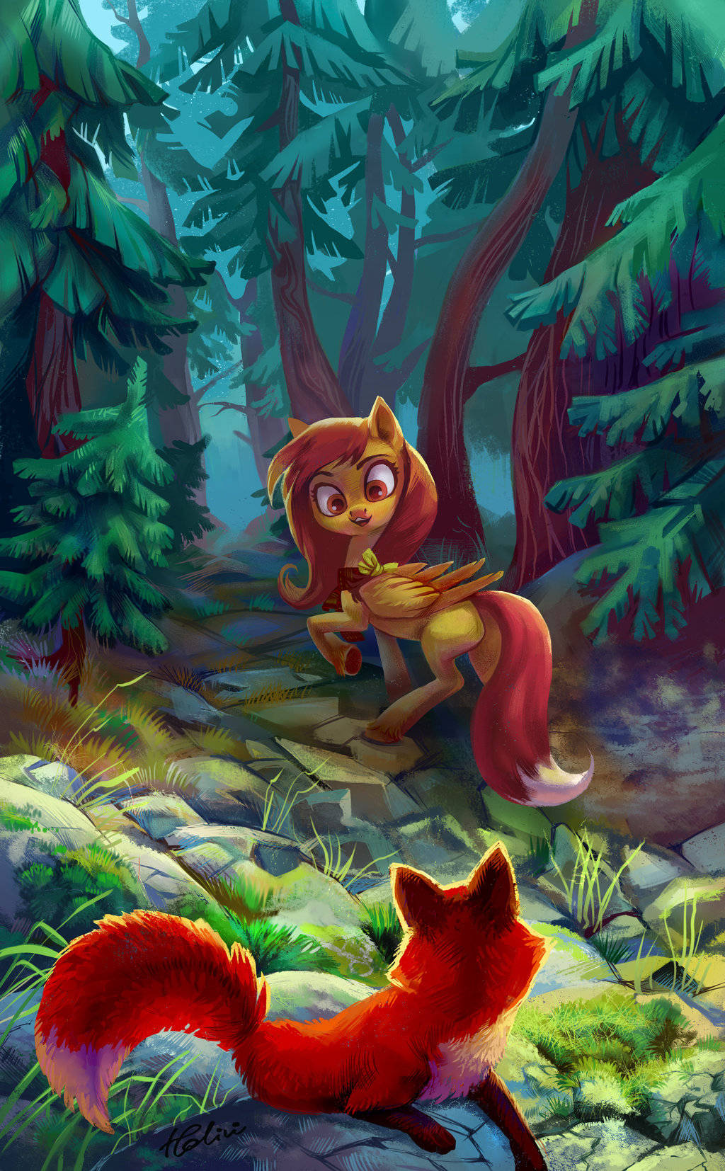 Forest - My Little Pony, Original Character, Лиса, Holivi