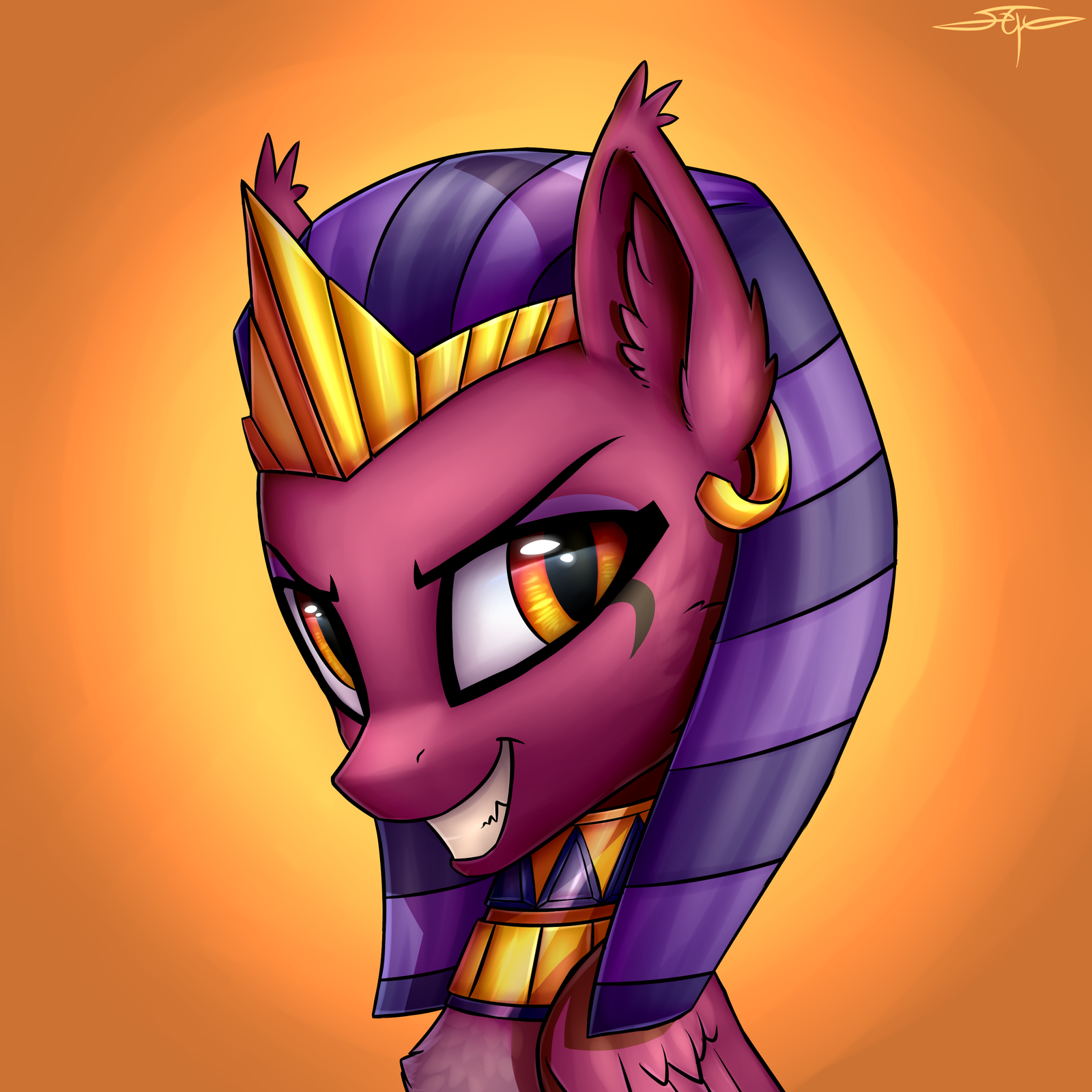 Sphinx - My little pony, PonyArt, Sphinx, MLP Season 7, Setharu