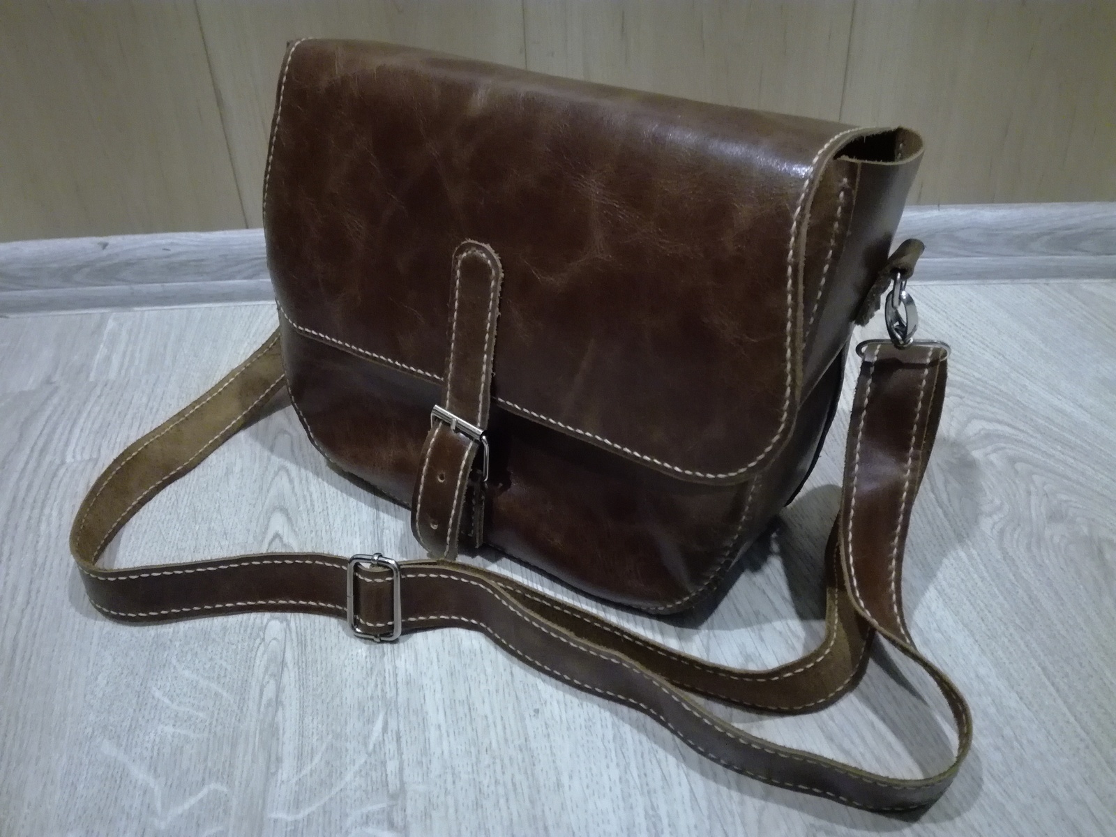 New bag - My, Leather, Needlework, Longpost, Handmade, Handmade, Сумка, Leather, Needlework with process